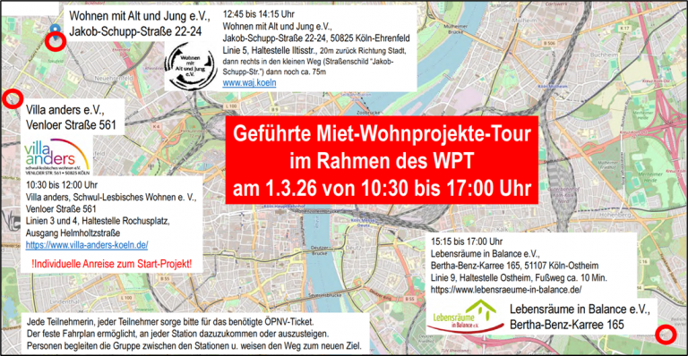 Geführte Miet-Wohnprojekte-Tour am So. 1.3.2026
